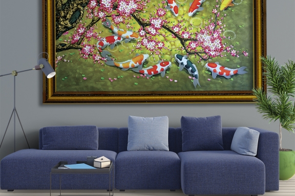 Ý nghĩa tranh cá chép phong thuỷ, tuổi hợp và cách treo 3
